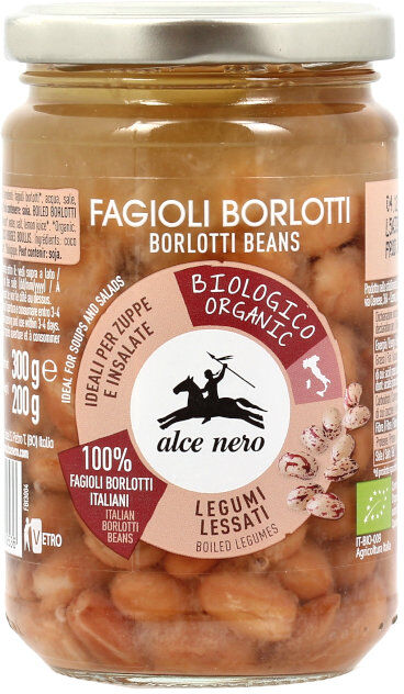 ALCE NERO Fagioli Borlotti 300 Grammi