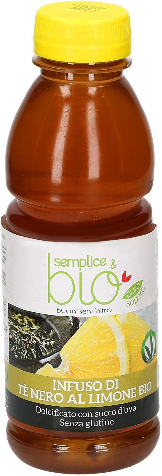 LA FINESTRA SUL CIELO Semplice & Bio - Infuso Di Tè Nero Al Limone Bio 500ml