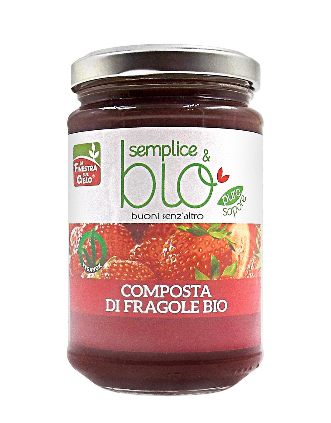 LA FINESTRA SUL CIELO Semplice & Bio - Composta Di Fragole Bio 320 Grammi