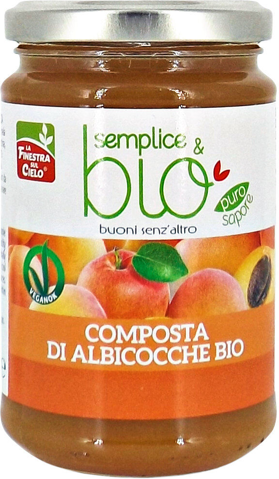 LA FINESTRA SUL CIELO Semplice & Bio - Composta Di Albicocche Bio 320 Grammi