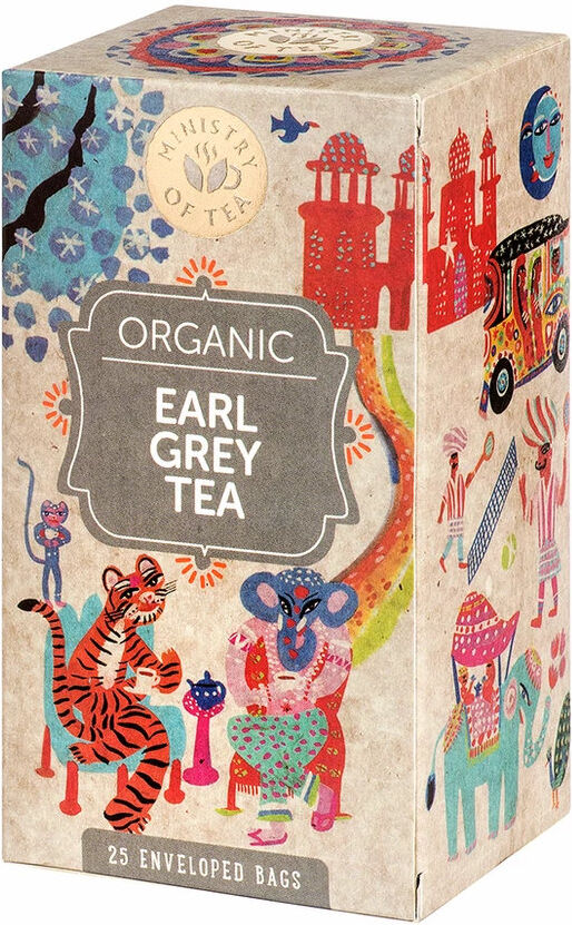 MINISTRY OF TEA Earl Grey Tea 25 Bustine Da 2 Grammi