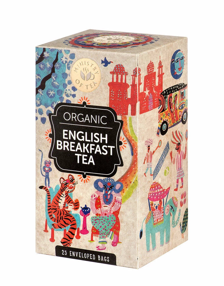 MINISTRY OF TEA English Breakfast Tea 25 Bustine Da 2 Grammi