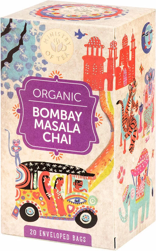 MINISTRY OF TEA Bombay Masala Chai 20 Bustine Da 1,75 Grammi