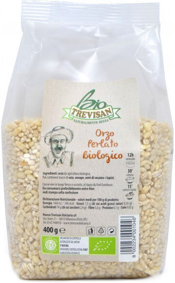 TREVISAN Orzo Perlato Biologico 400 Grammi