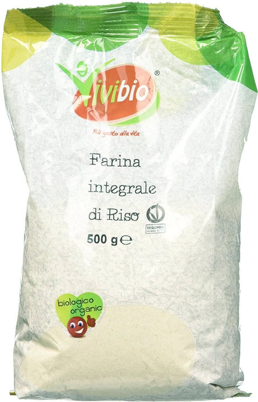 VIVIBIO Farina Integrale Di Riso 500 Grammi