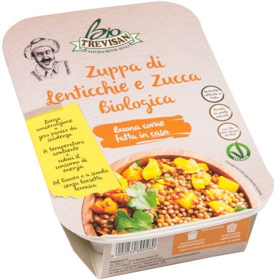 TREVISAN Zuppa Di Lenticchie E Zucca Biologica 300 Grammi