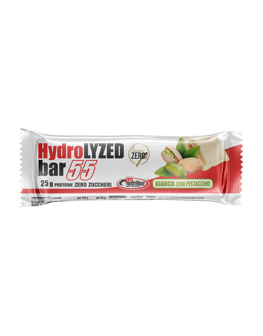 PRONUTRITION Hydrolized Bar 55 1 Barretta Da 55 Grammi Bianco Pistacchio