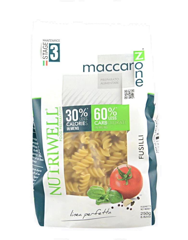 CIAOCARB Nutriwell - Maccarozone Fusilli 250 Grammi