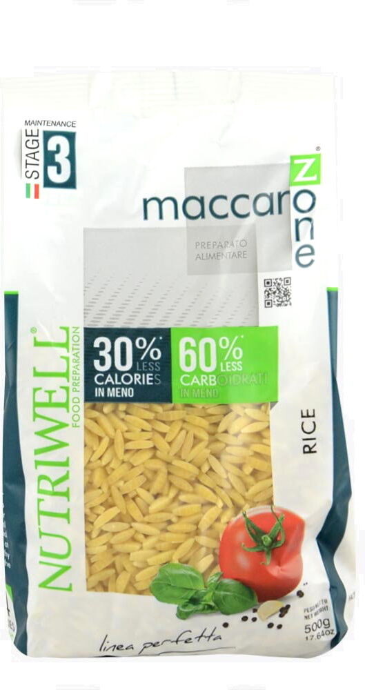 CIAOCARB Nutriwell - Maccarozone Riso 500 Grammi