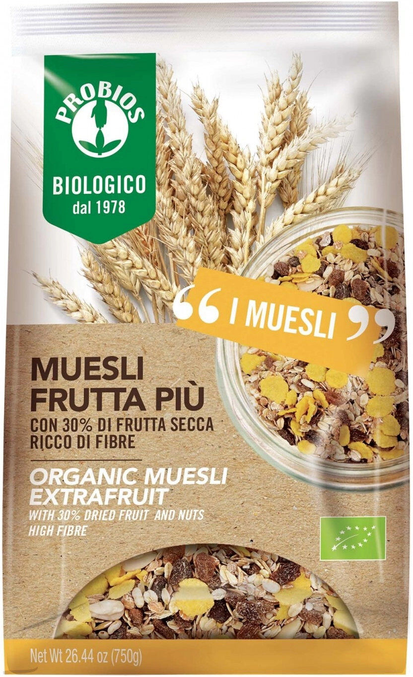 PROBIOS Easy To Go - Muesli Frutta Più 750 Grammi