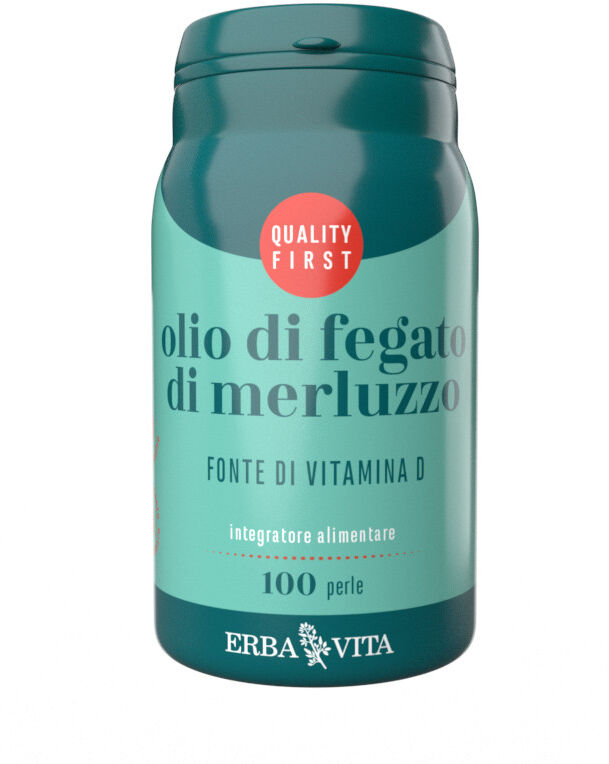 ERBA VITA Perle - Olio Di Fegato Di Merluzzo 100 Perle