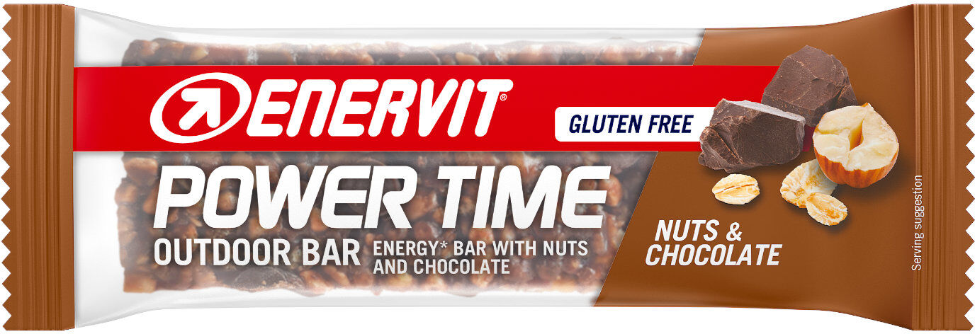 ENERVIT Power Time 1 Barretta Da 30 Grammi Nocciole E Cioccolato