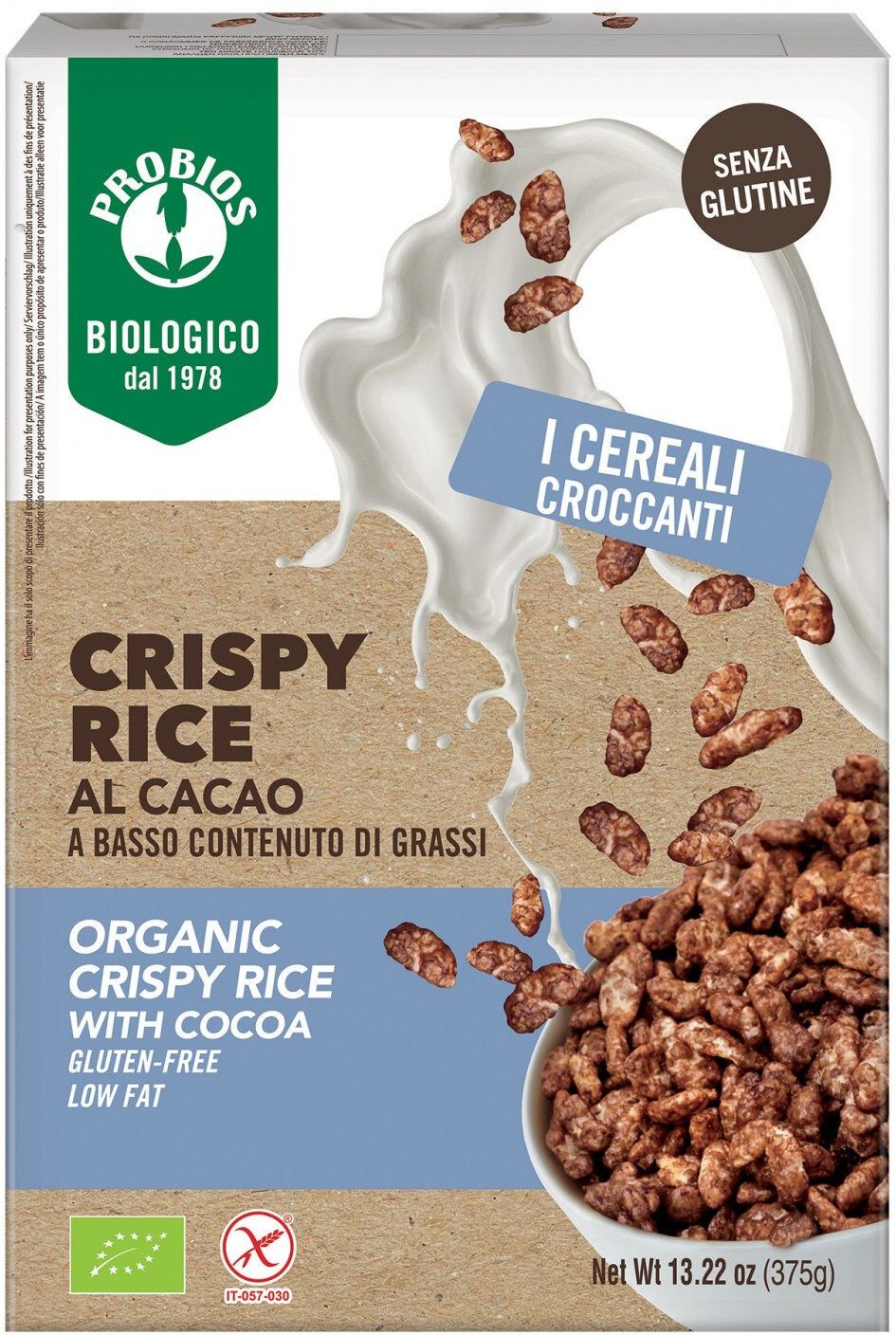 PROBIOS Easy To Go - Crispy Rice Al Cacao 375 Grammi