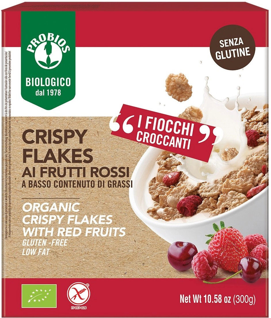 PROBIOS Easy To Go - Crispy Flakes Frutti Rossi 300 Grammi