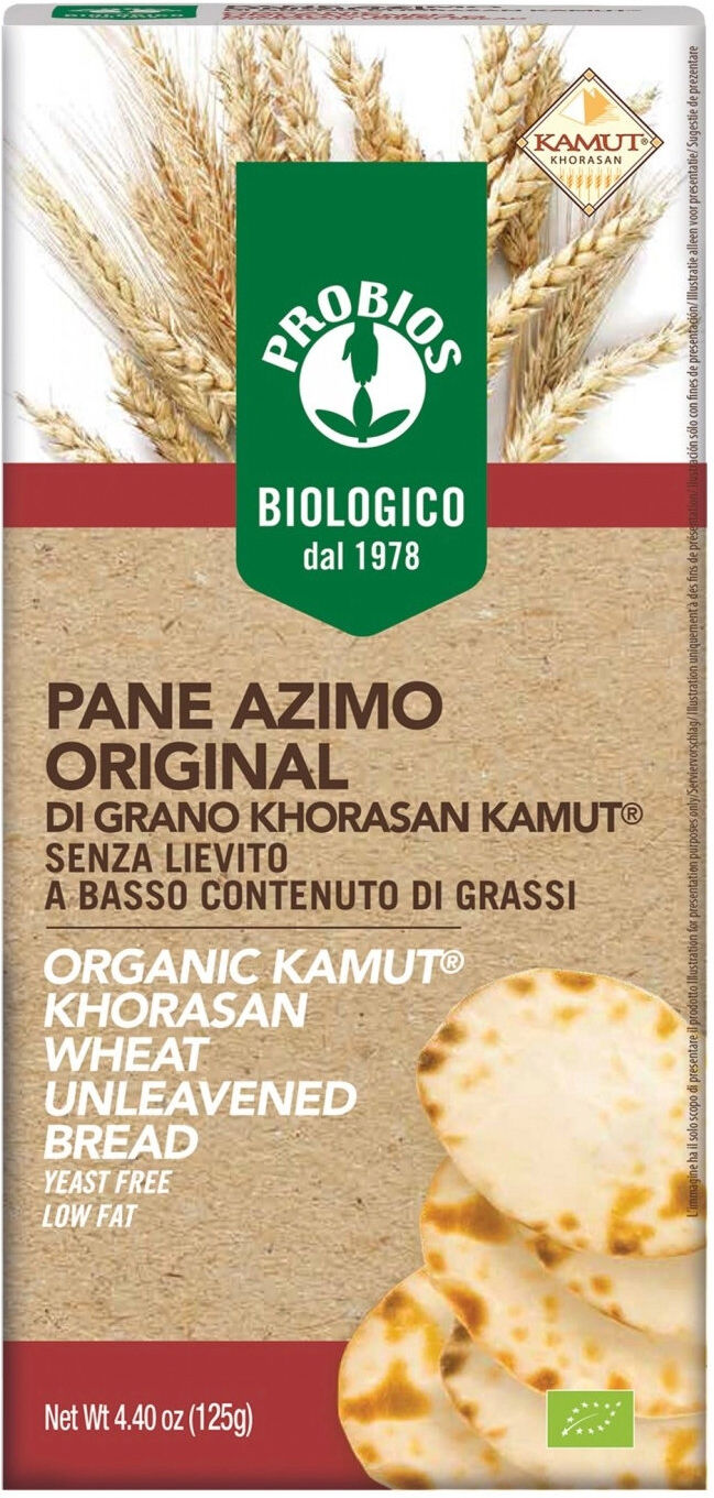 PROBIOS Top Grain - Kamut Pane Azimo Original 125 Grammi