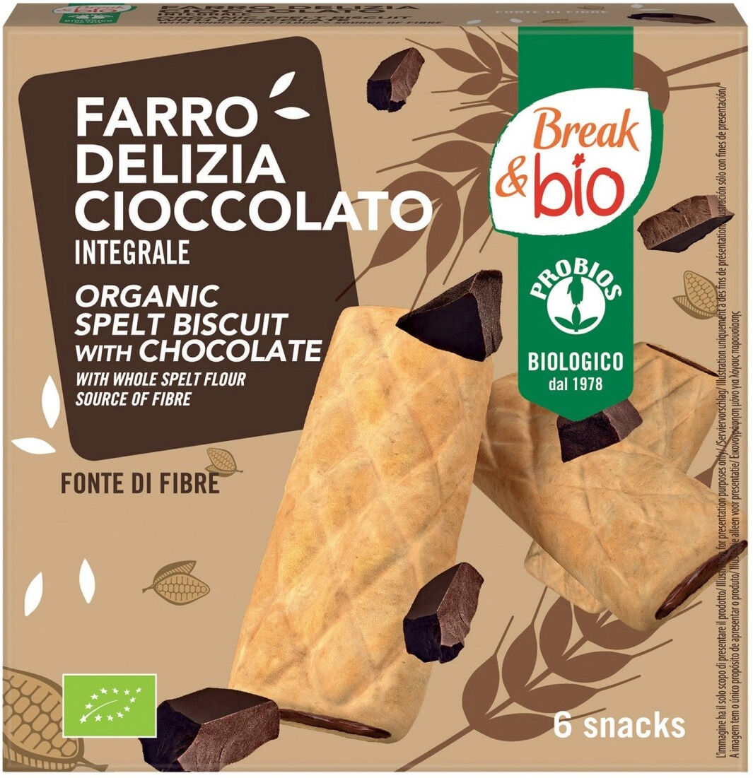 PROBIOS Break & Bio - Farro Delizia Al Cacao 6 Snack Da 30 Grammi