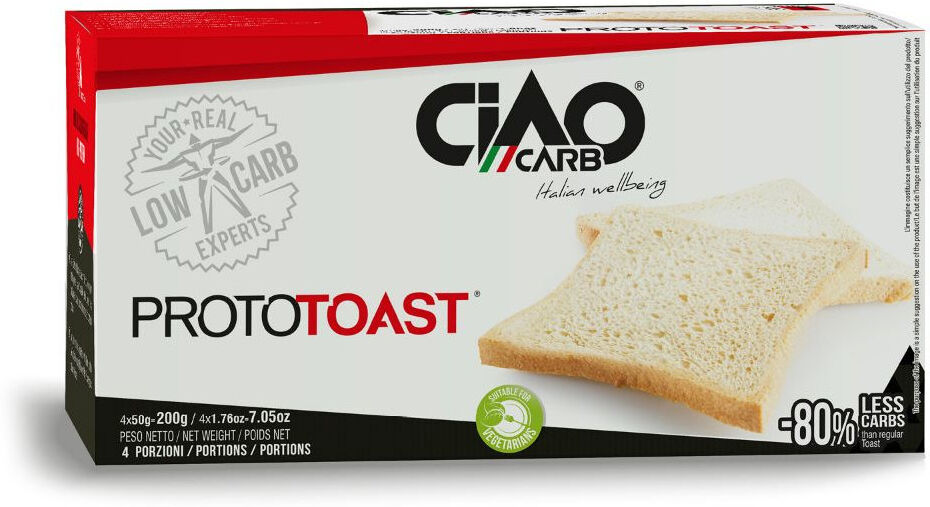 CIAOCARB Prototoast - Stage 1 4 Confezioni Da 50 Grammi Naturale