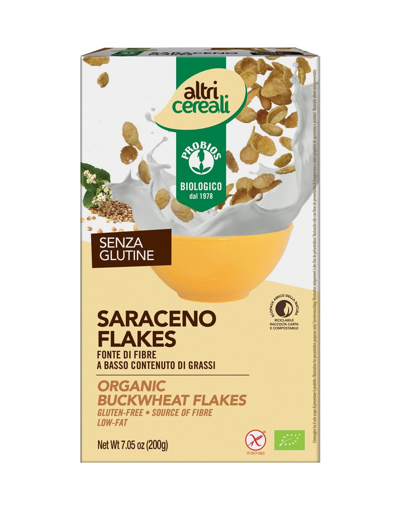 PROBIOS Altri Cereali - Saraceno Flakes 200 Grammi