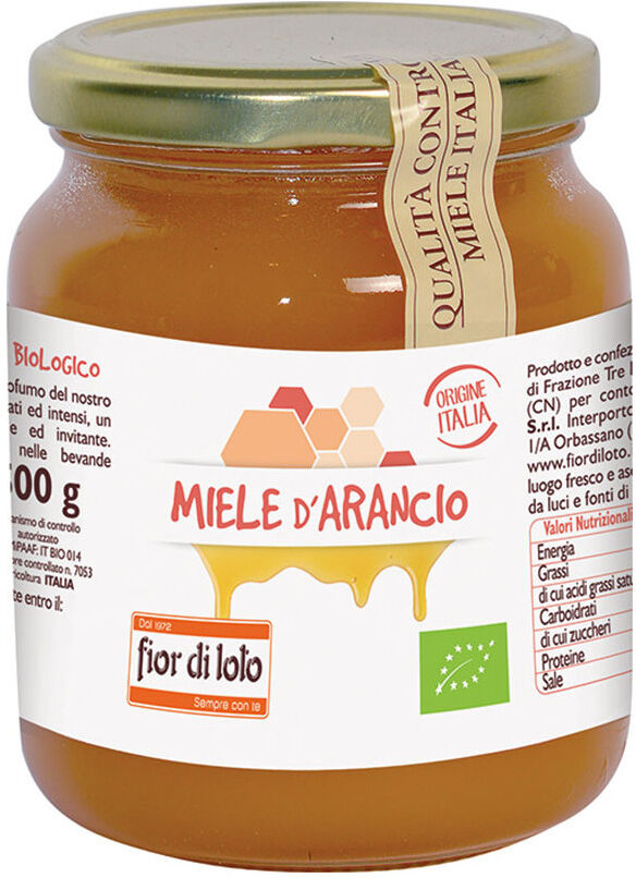 FIOR DI LOTO Miele Di Arancio Biologico 500 Grammi