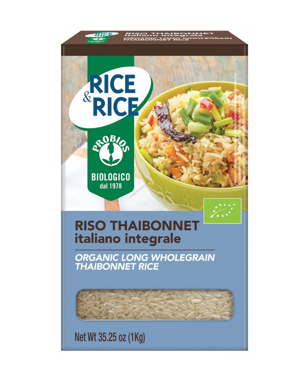 PROBIOS Rice & Rice - Riso Thaibonnet Integrale 1000 Grammi