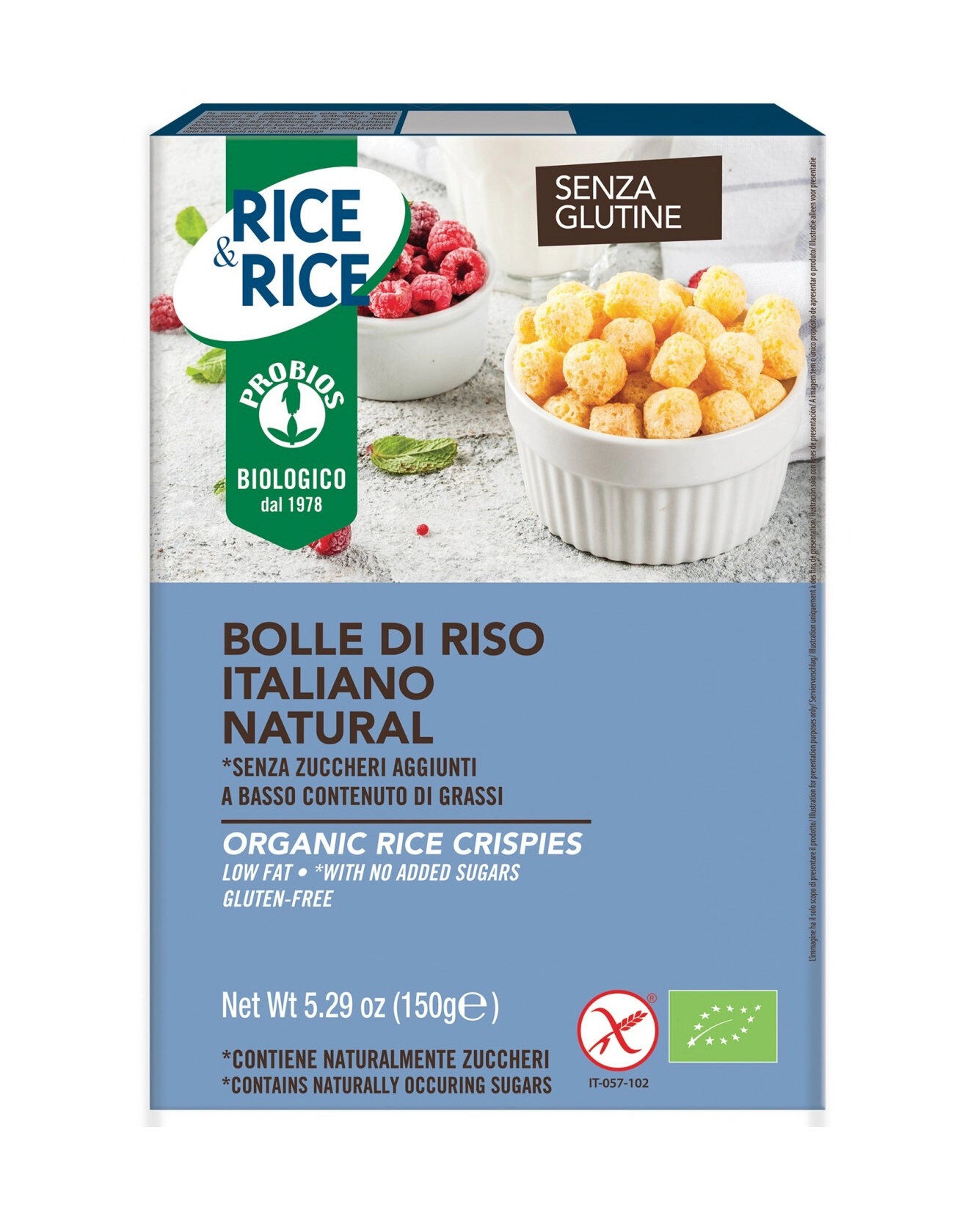 PROBIOS Rice & Rice - Bolle Di Riso Natural Senza Glutine 150 Grammi