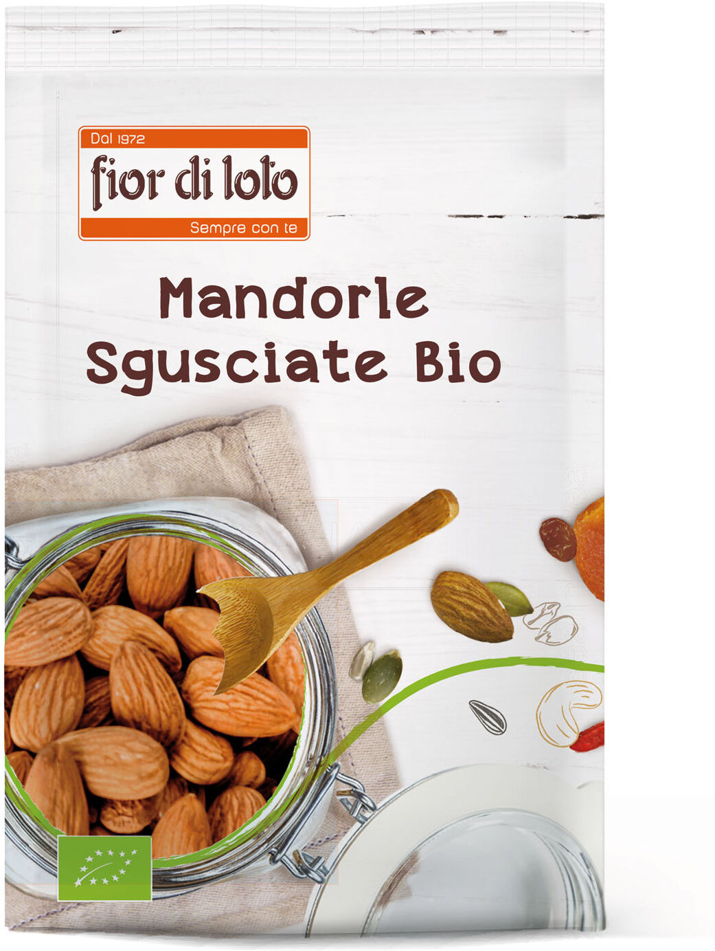 FIOR DI LOTO Gonuts - Mandorle Sgusciate Bio 170 Grammi