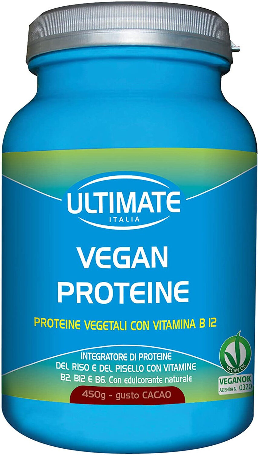 ULTIMATE ITALIA Vegan Proteine 450 Grammi Fragola