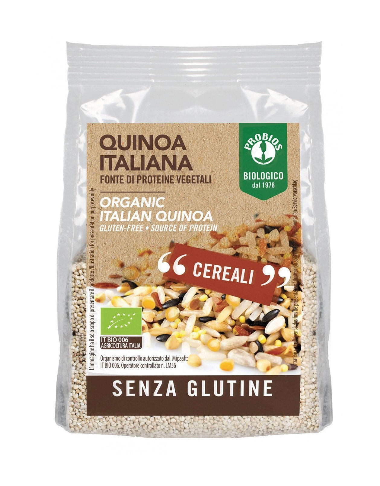 PROBIOS Cereali - Quinoa Italiana Senza Glutine 300 Grammi
