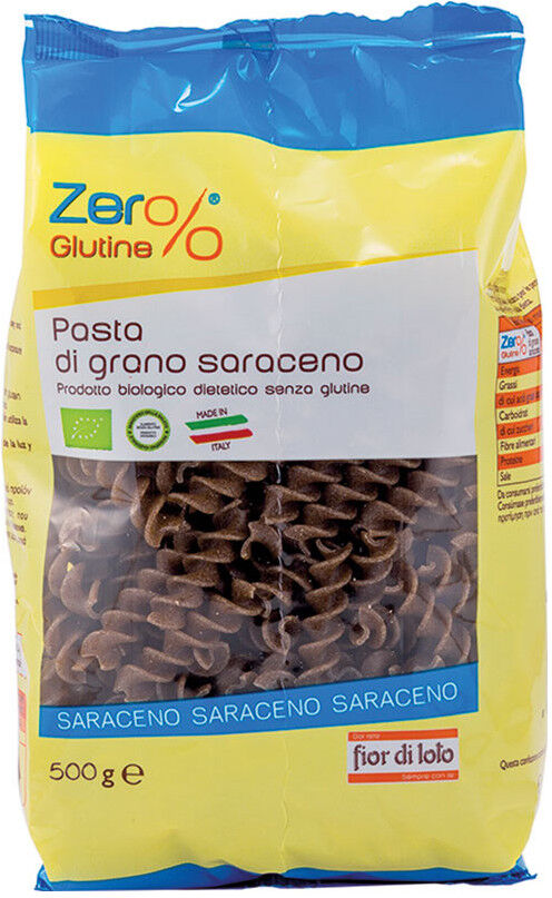 FIOR DI LOTO Zero% Glutine - Fusilli Di Grano Saraceno 500 Grammi