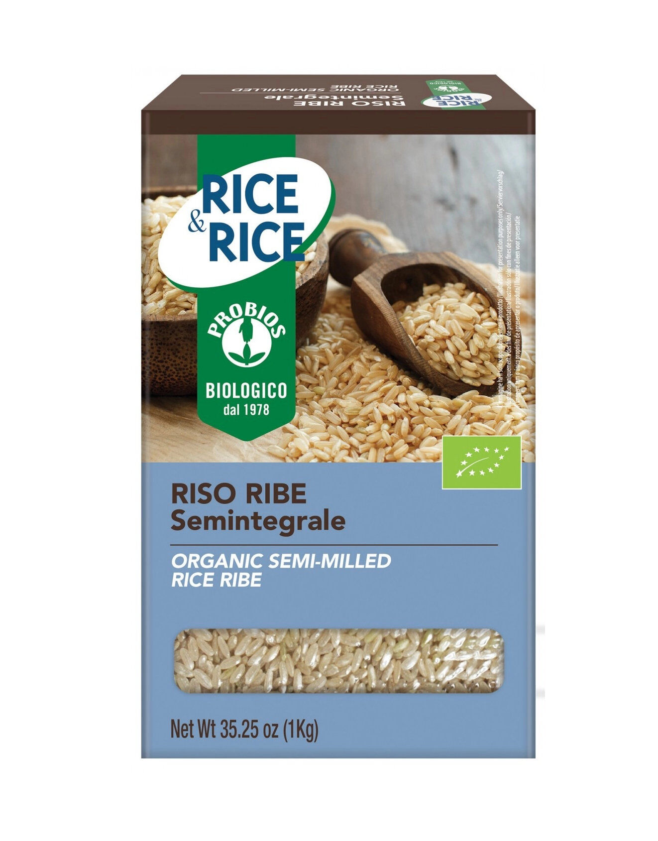 PROBIOS Rice & Rice - Riso Ribe Lungo Semintegrale 1000 Grammi