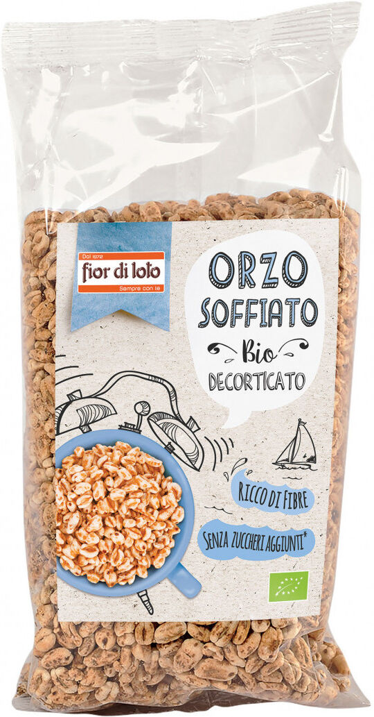 FIOR DI LOTO Orzo Decorticato Soffiato Biologico 125 Grammi