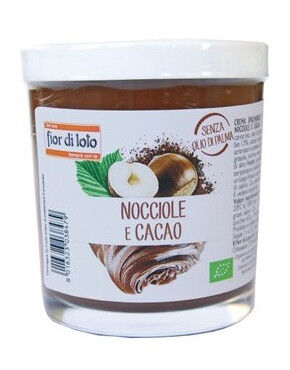 FIOR DI LOTO Crema Di Nocciole E Cacao Bio 200 Grammi