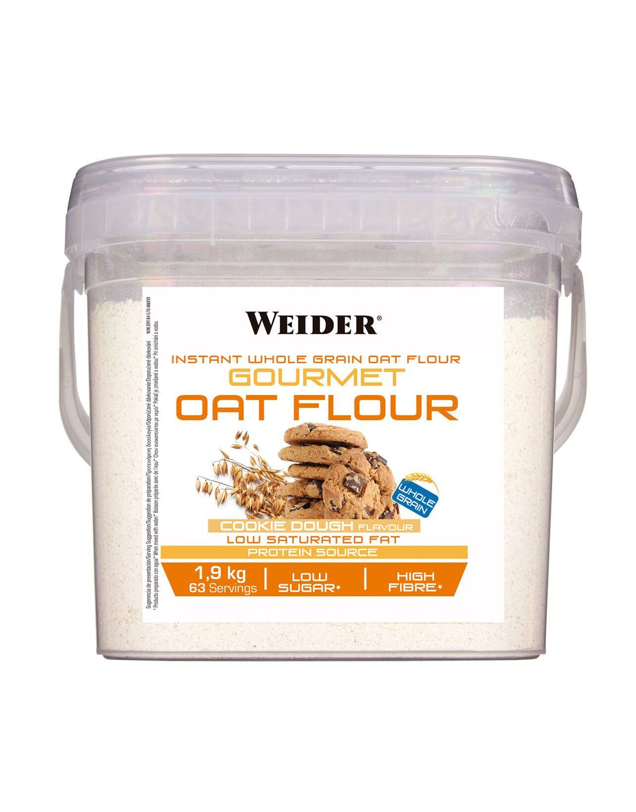 WEIDER Gourmet Oat Flour 1900 Grammi Pasta Di Biscotto