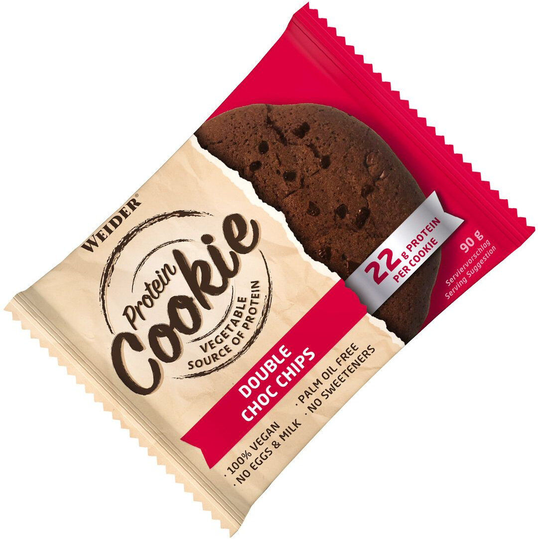 WEIDER Protein Cookie 1 Biscotto Da 90 Grammi Doppio Cioccolato Con Chips