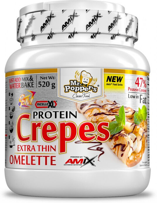 AMIX Mr. Popper'S - Protein Crepes 520 Grammi Doppio Cioccolato Olandese