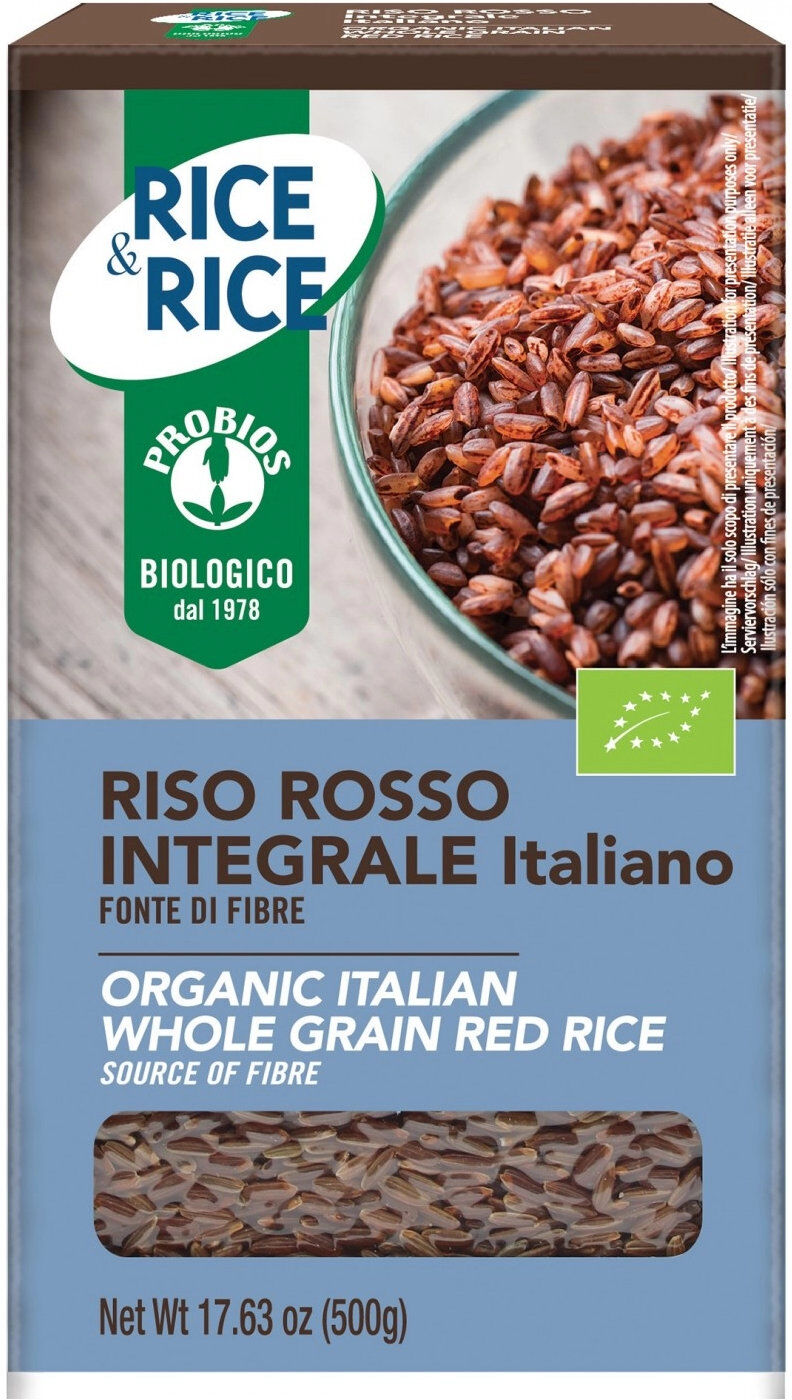 PROBIOS Rice & Rice - Riso Rosso Italiano Integrale 500 Grammi