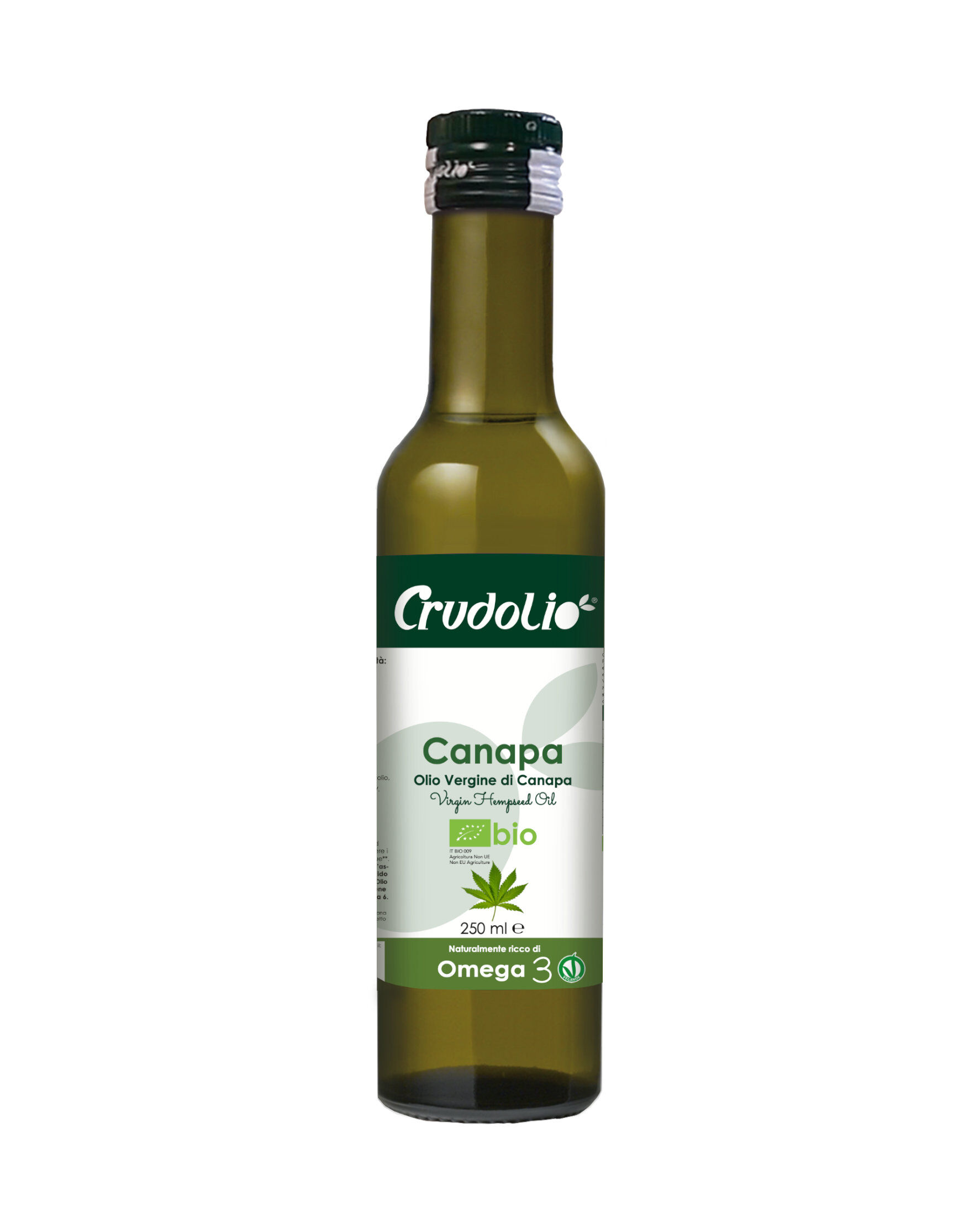 crudolio olio di semi di canapa biologico 250 ml