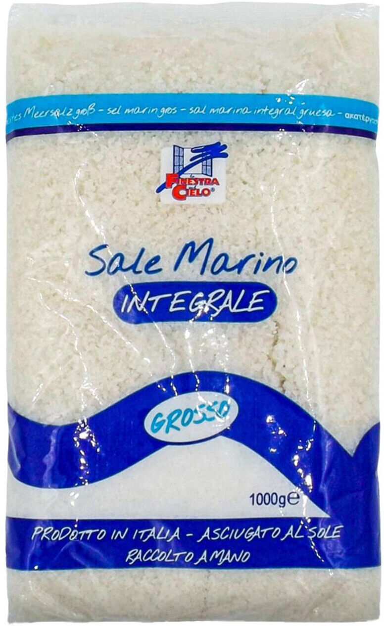 LA FINESTRA SUL CIELO Sale Marino Integrale Grosso 1000 Grammi