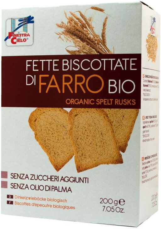 LA FINESTRA SUL CIELO Fette Biscottate Di Farro Bio 200 Grammi