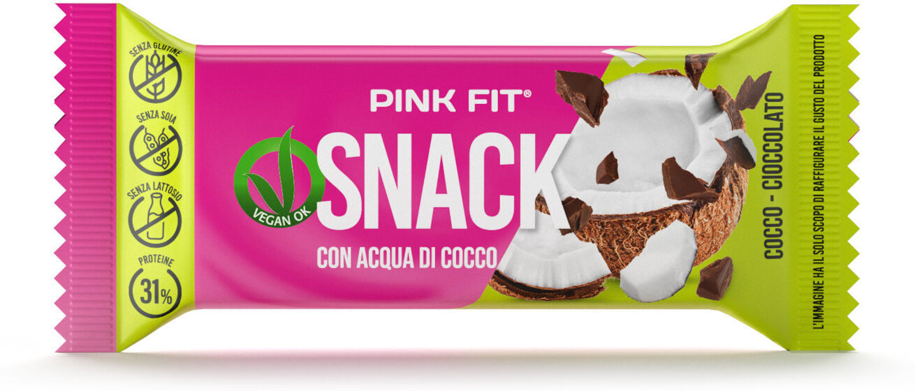 PROACTION Pink Fit Snack 30 G Cocco Cioccolato