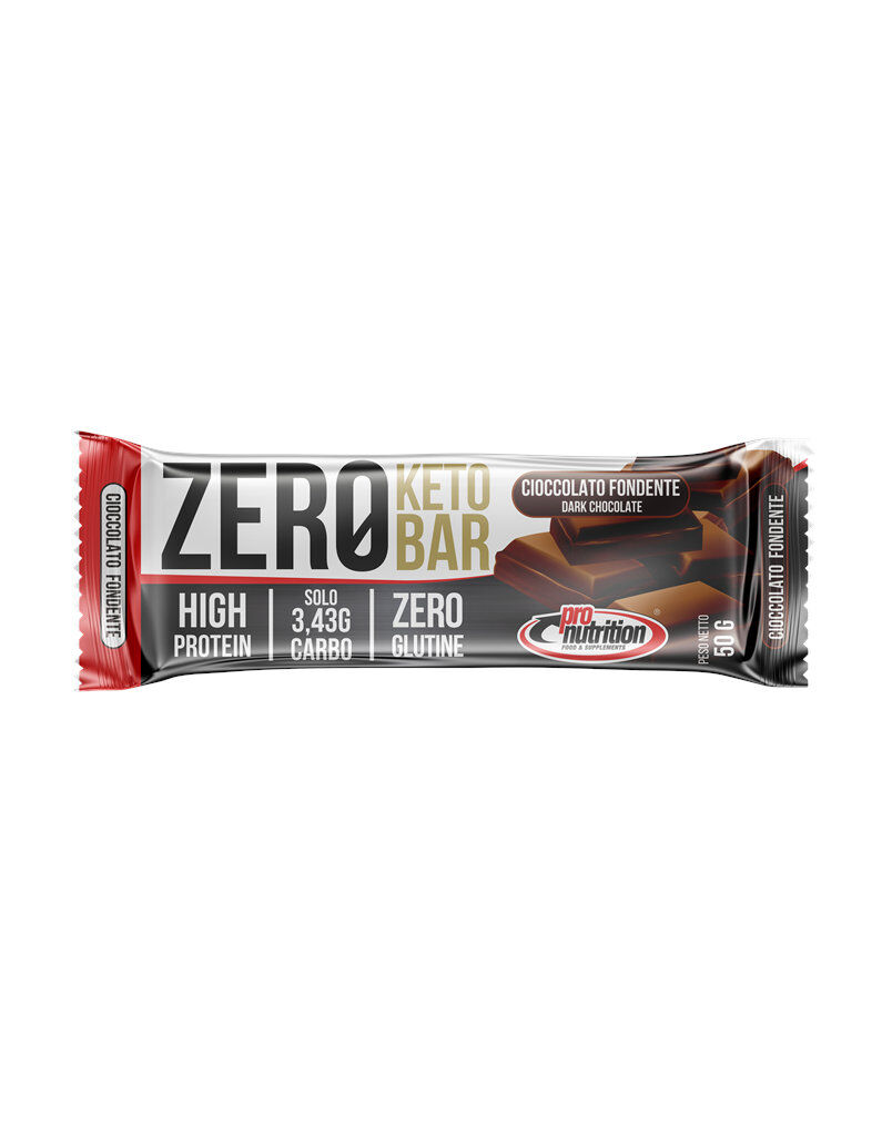 PRONUTRITION Zero Keto Bar 50 Grammi Cioccolato Fondente Cocco