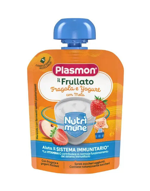 PLASMON Nutrimune - Il Frullato Fragola E Yogurt Con Mela 85 G