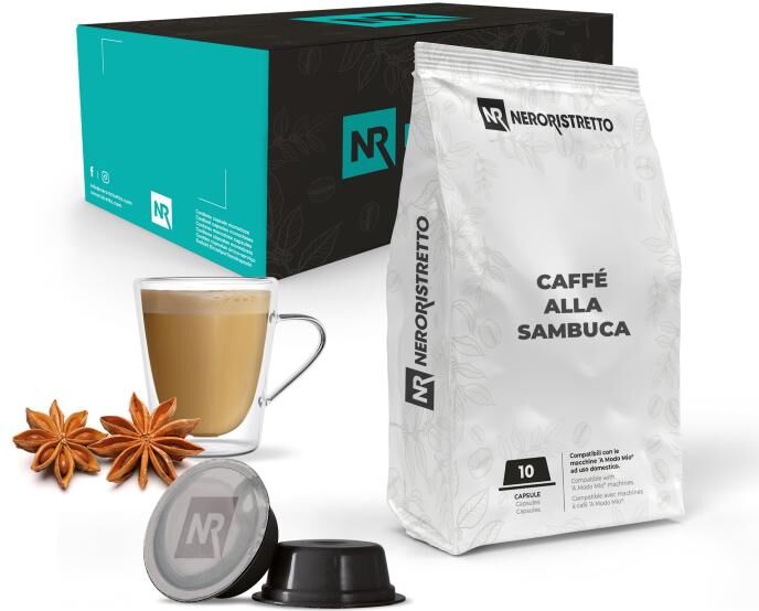 Neroristretto 50 Capsule Compatibili A Modo Mio®* Caffé alla Sambuca