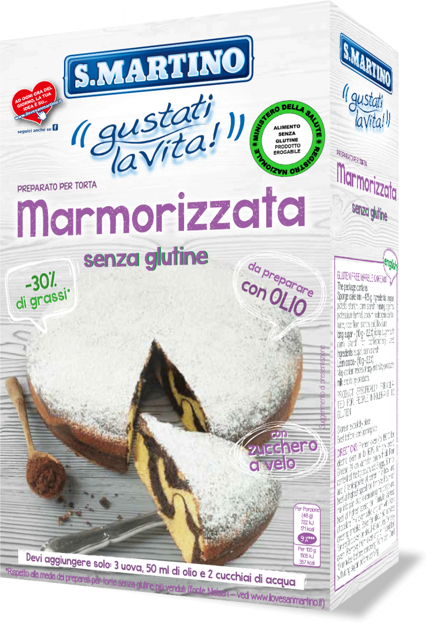 S.MARTINO Torta Marmorizzata senza glutine 445g