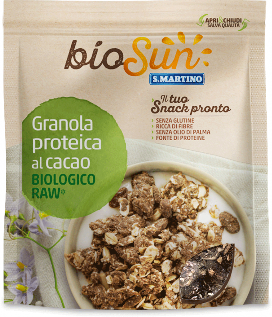 BIOSUN Granola proteica al Cacao Bio 250g