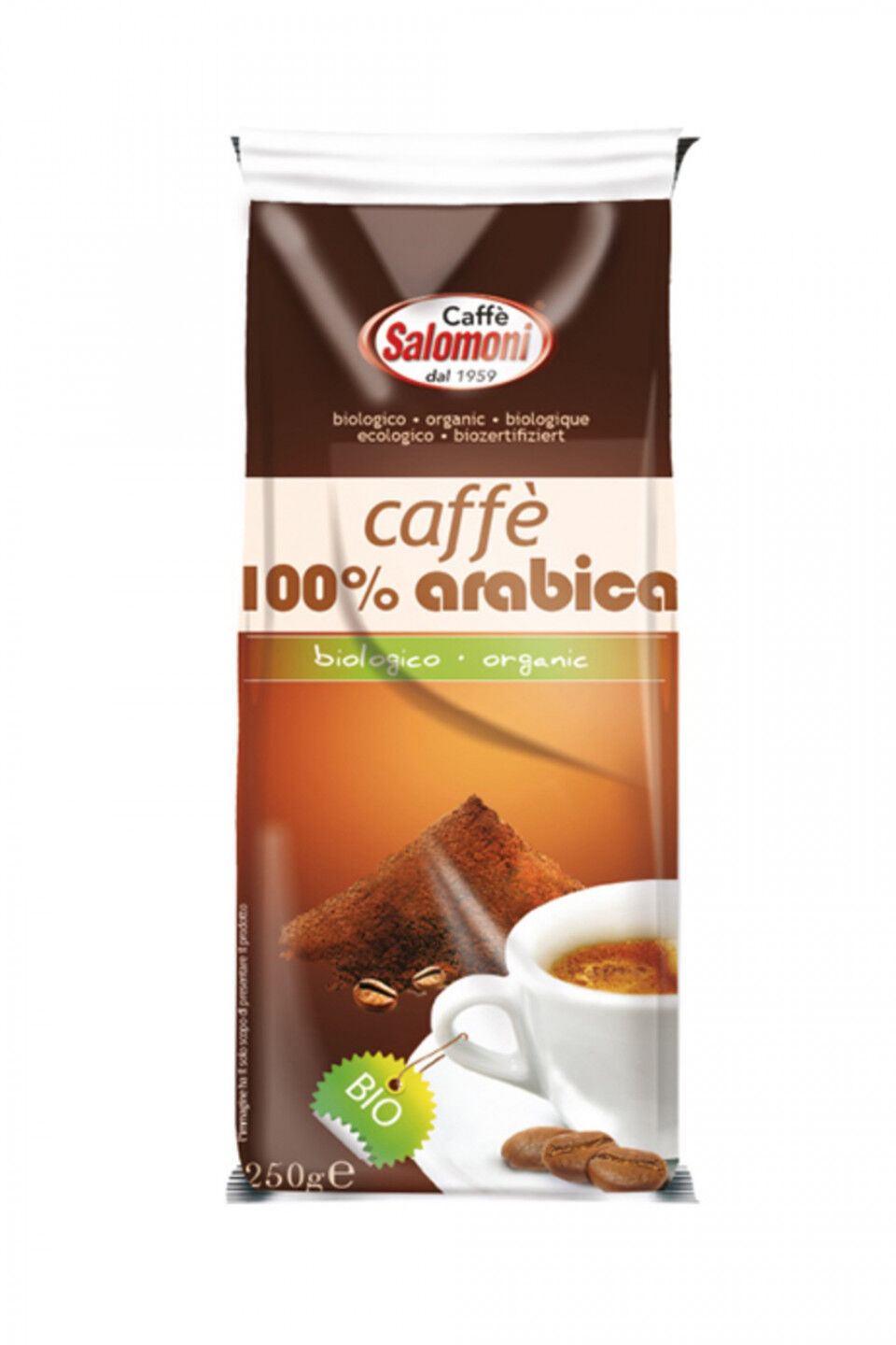 SALOMONI Caffè 100% Arabica Biologico 250g