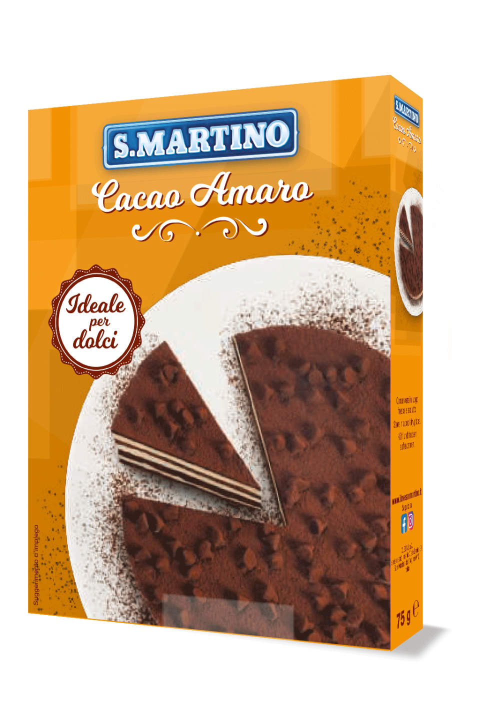 S.MARTINO Cacao Amaro 75g
