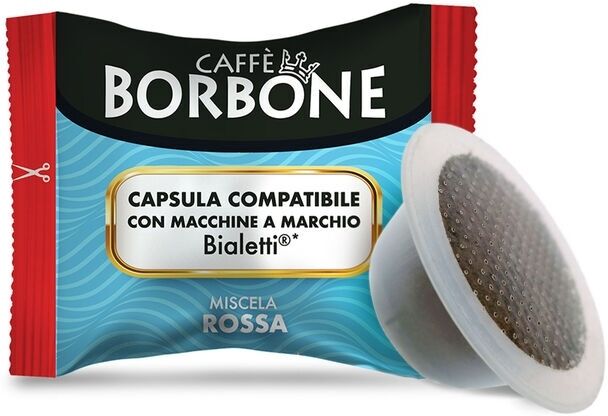 Borbone 100 Capsule Bialetti Compatibili Caffè Rosso