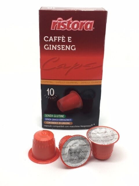 Ristora 10 Capsule Nespresso Ginseng Compatibili