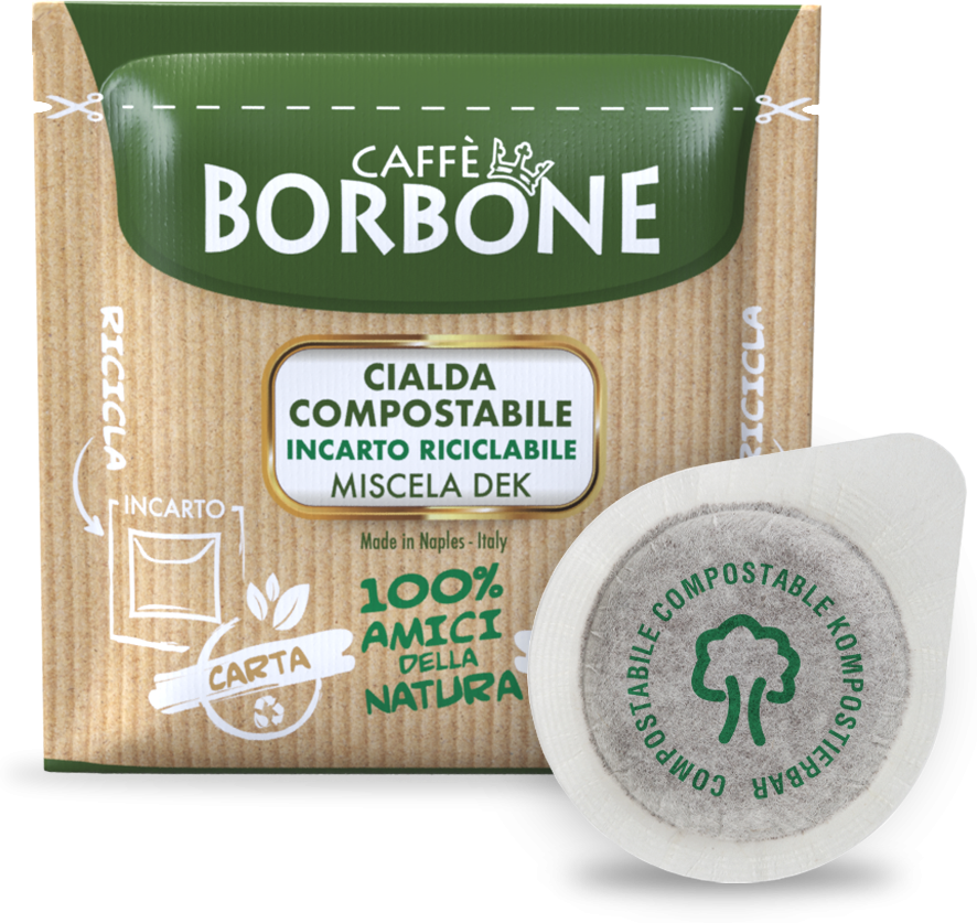 Borbone 100 Caffè Decaffeinato Cialde ESE in Carta Filtro 38 mm